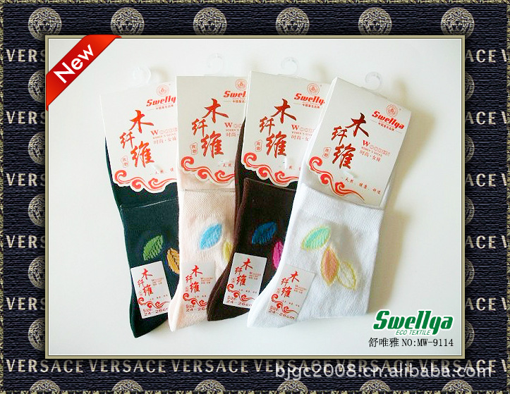 【供应木纤维提花女袜 舒维雅品牌厂家直销 正品木纤维三叶提花女袜】价格,厂家,图片,袜子,北京舒维雅家纺-